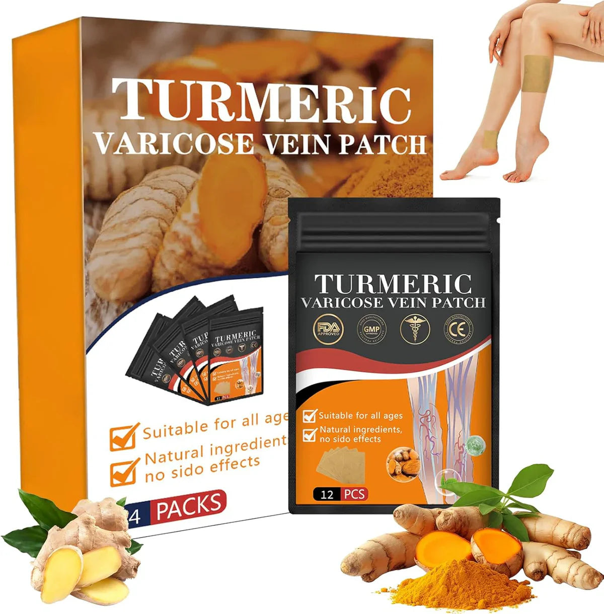 Varicose Vein Patches - Instant Relief (Pack of 10š„)