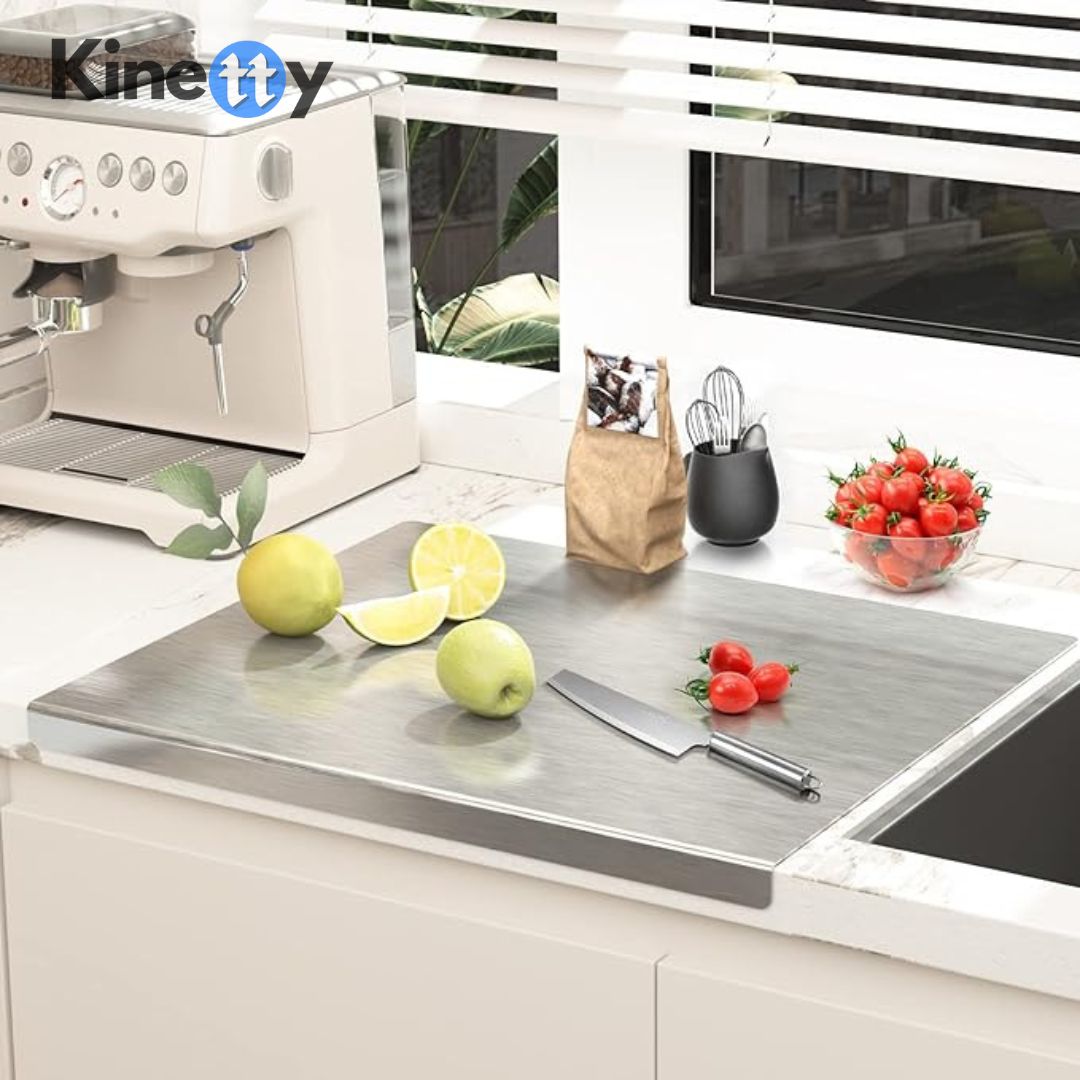 Multipurpose Stainless Steel Chopping Board (35x31cm)