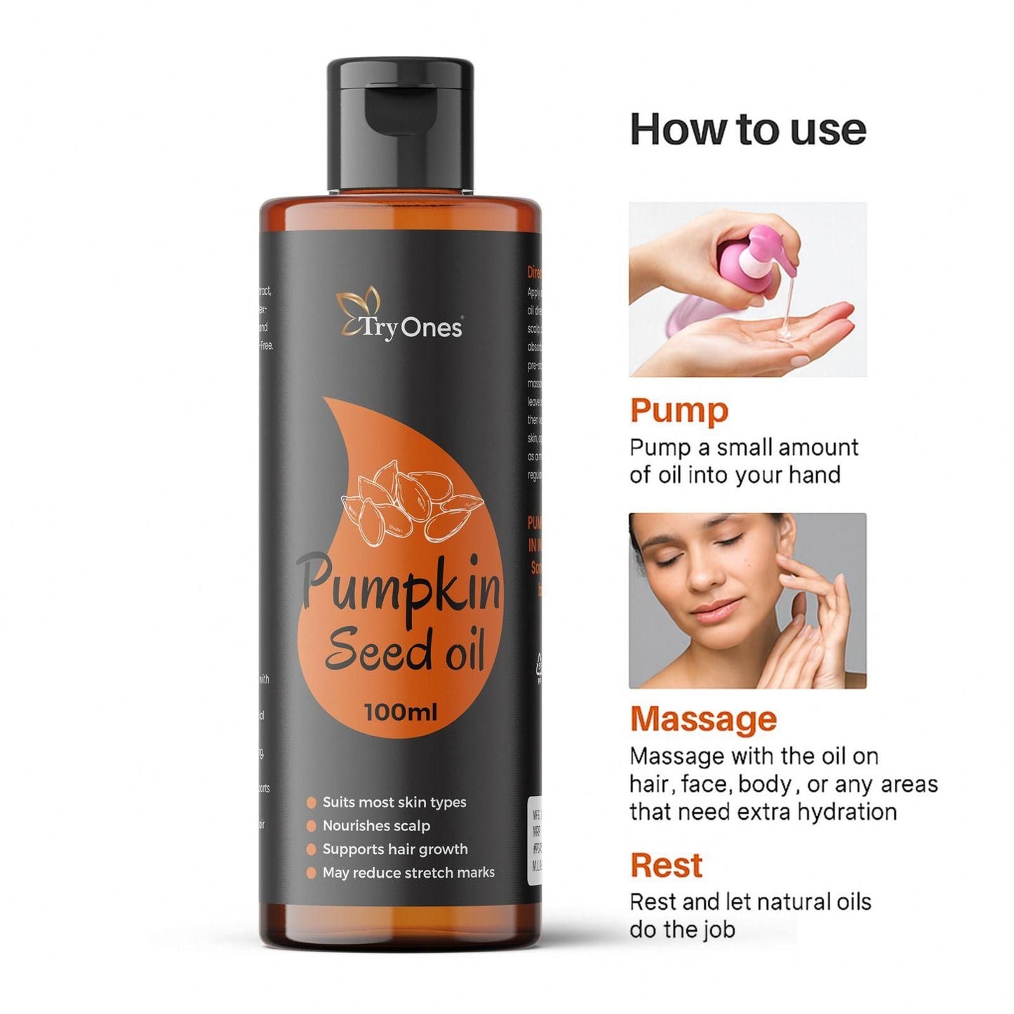 Pumpkin Seed Oil - 100ML (BUY 1 GET 1 FREE)