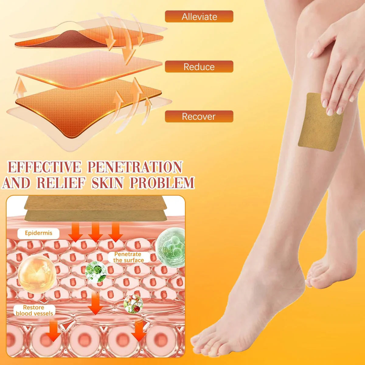 Varicose Vein Patches - Instant Relief (Pack of 10š„)