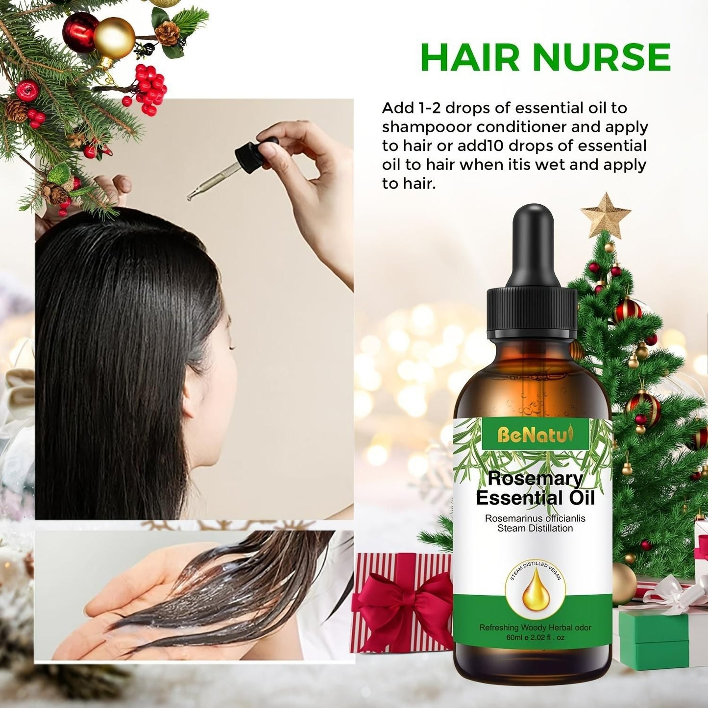 Rosemary 100% Pure Essential Oil For Hair 60ml