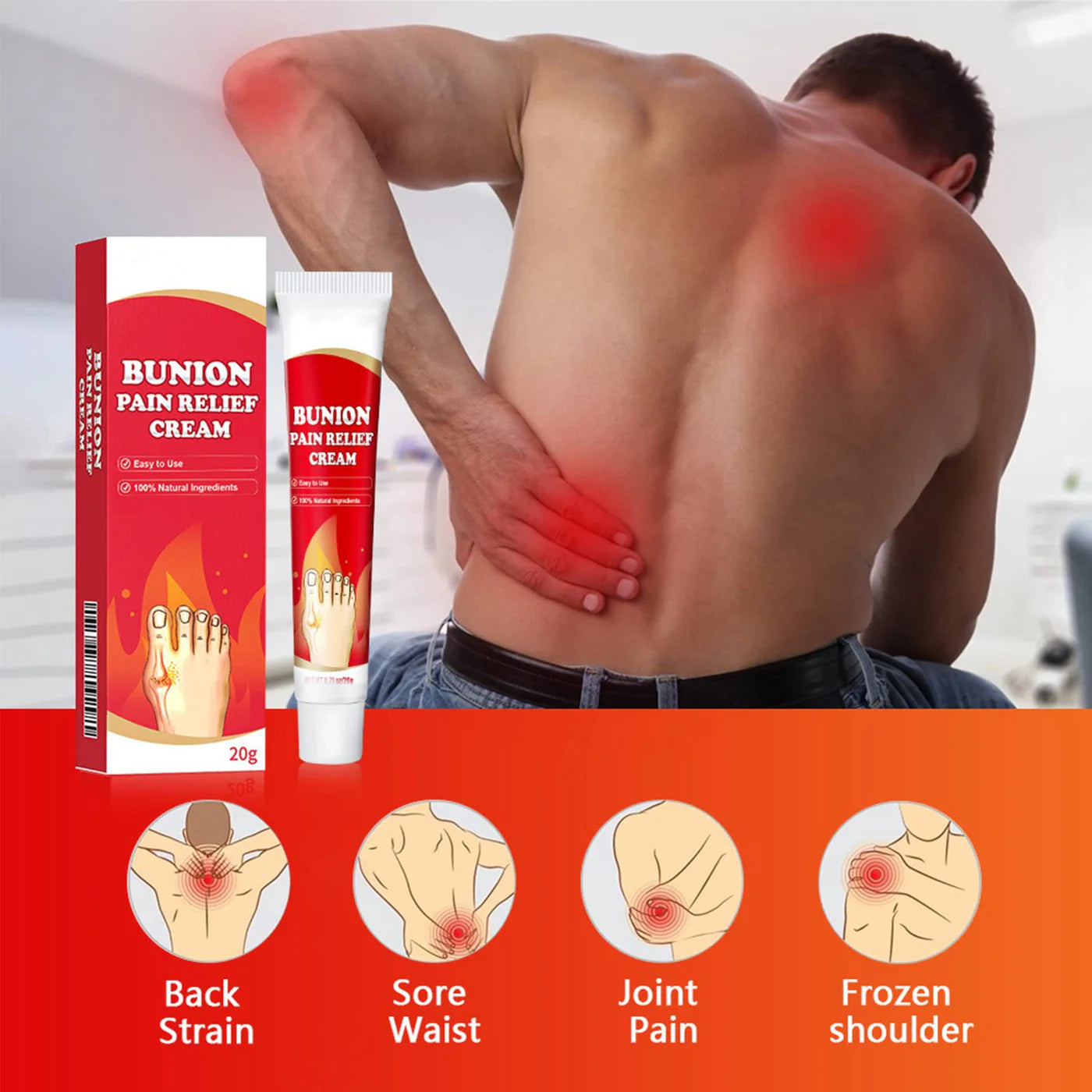 Bunion Pain Relief Cream (Buy 1 Get 1 Free)