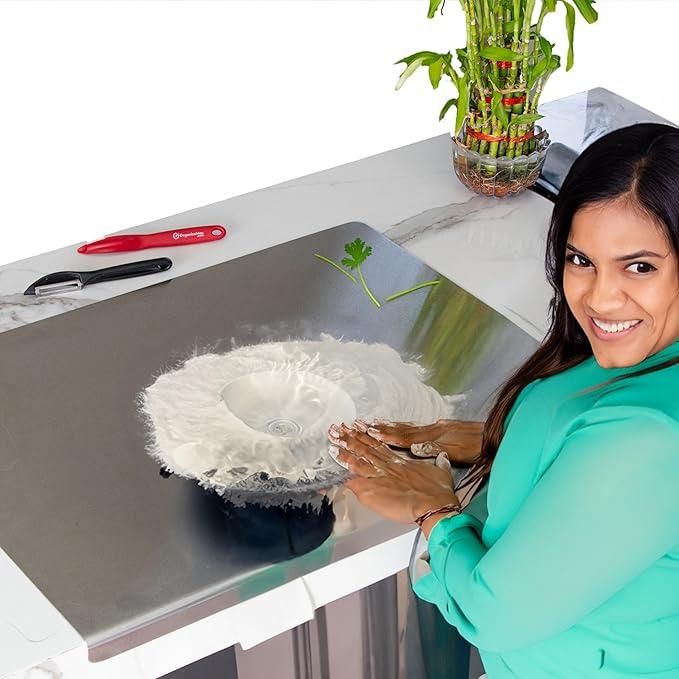 Multipurpose Stainless Steel Chopping Board (35x31cm)