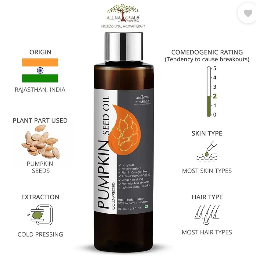 Pumpkin Seed Oil - 100ML (BUY 1 GET 1 FREE)