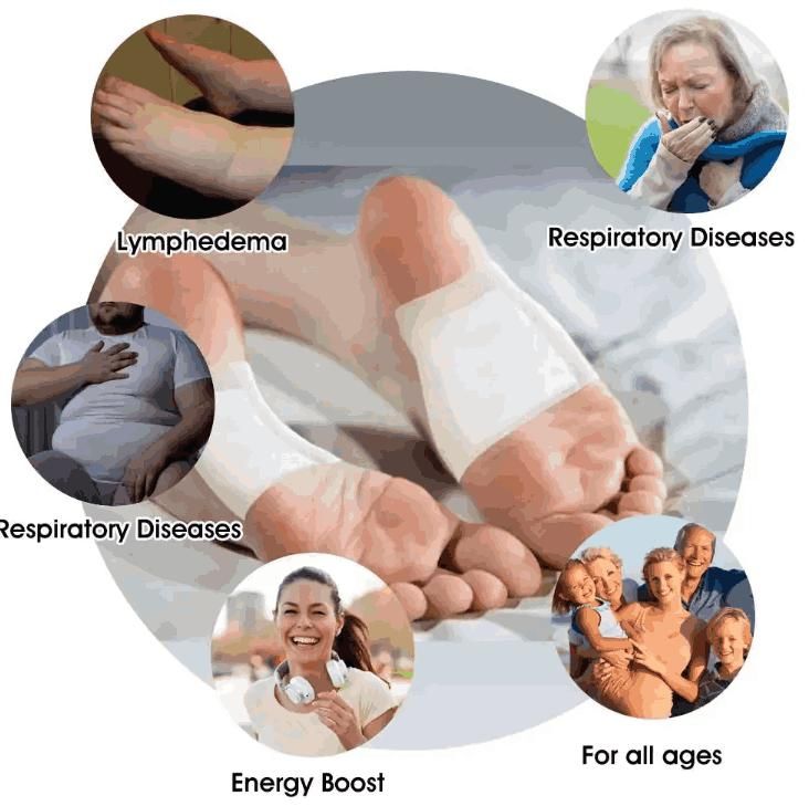 Bee Venom Lymphatic Drainage & Slimming Foot Patches 🌿 (Set of 10)
