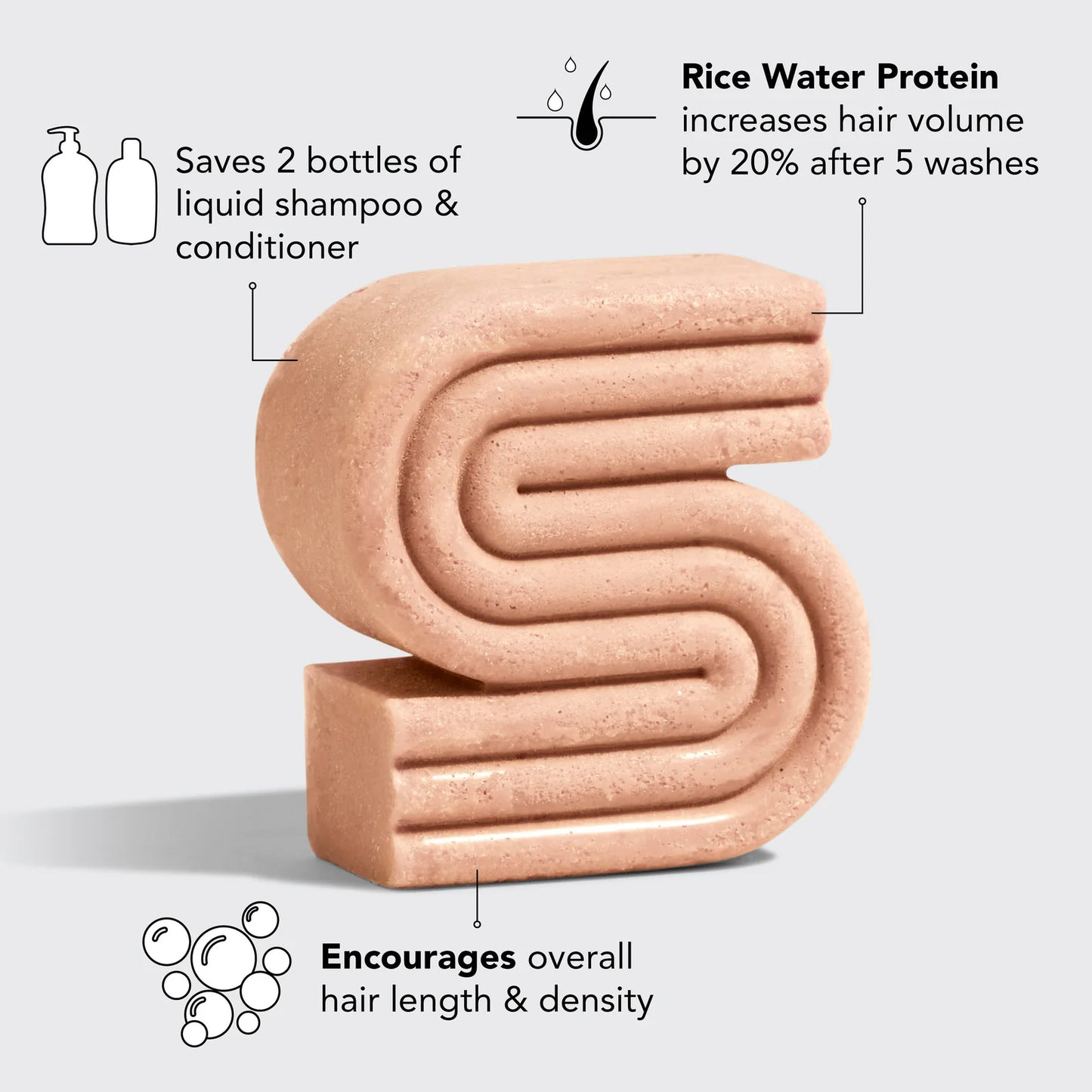 Rice Water Shampoo Bar (Buy 1 Get 2 FREE)