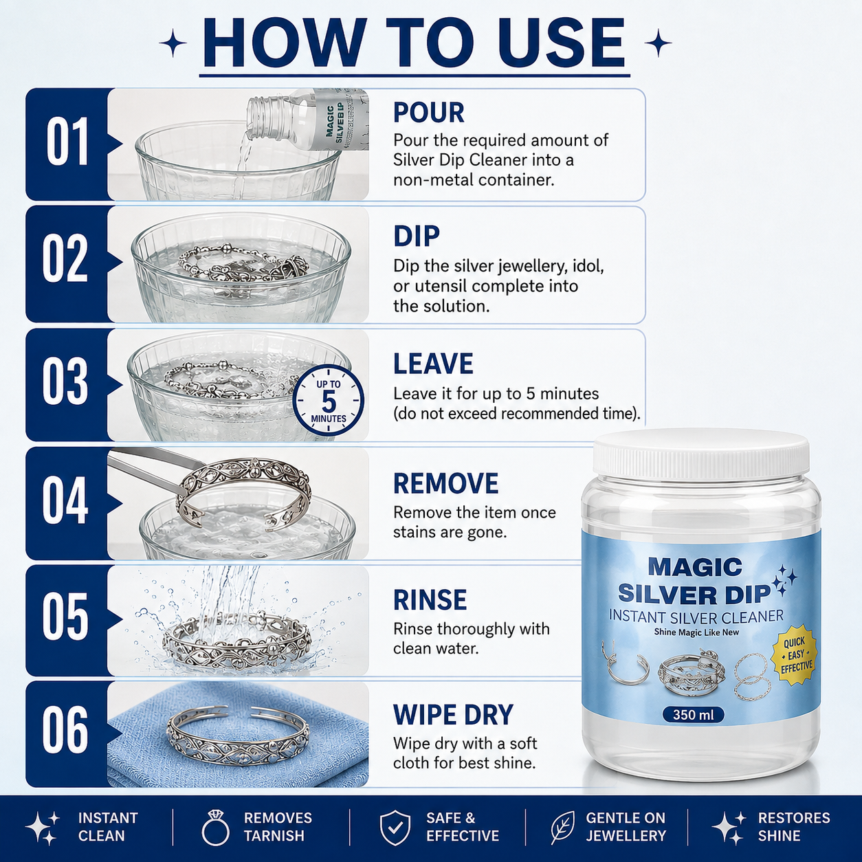 Magic Silver Dip™ – Instant Silver Cleaner 350 ml