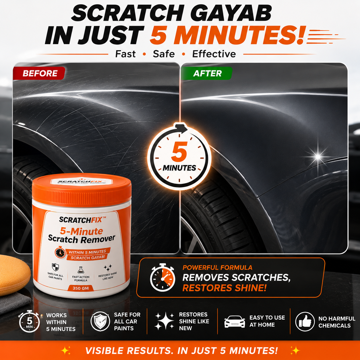 SCRATCHFIX™ | 5-Minute Scratch Remover (350 GM)