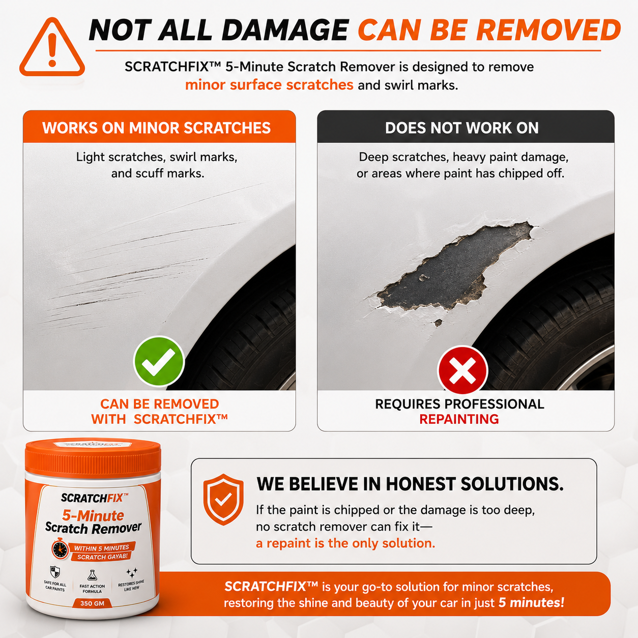 SCRATCHFIX™ | 5-Minute Scratch Remover (350 GM)