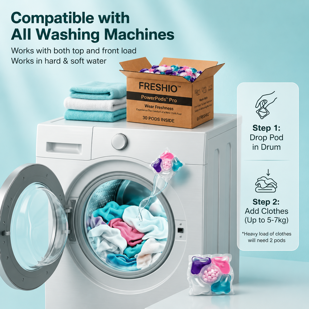 FRESHIO™ 5-in-1 Laundry PowerPods Pro
