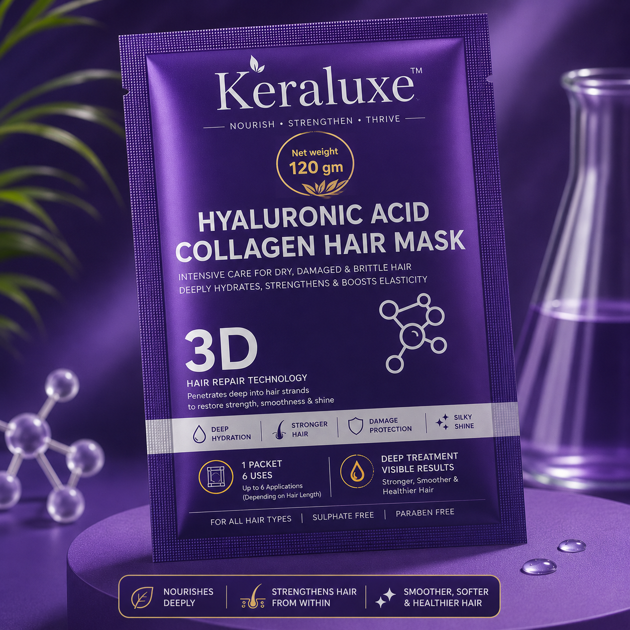 Keraluxe™ Hair Repair Mask (Pack of 1/2/3)
