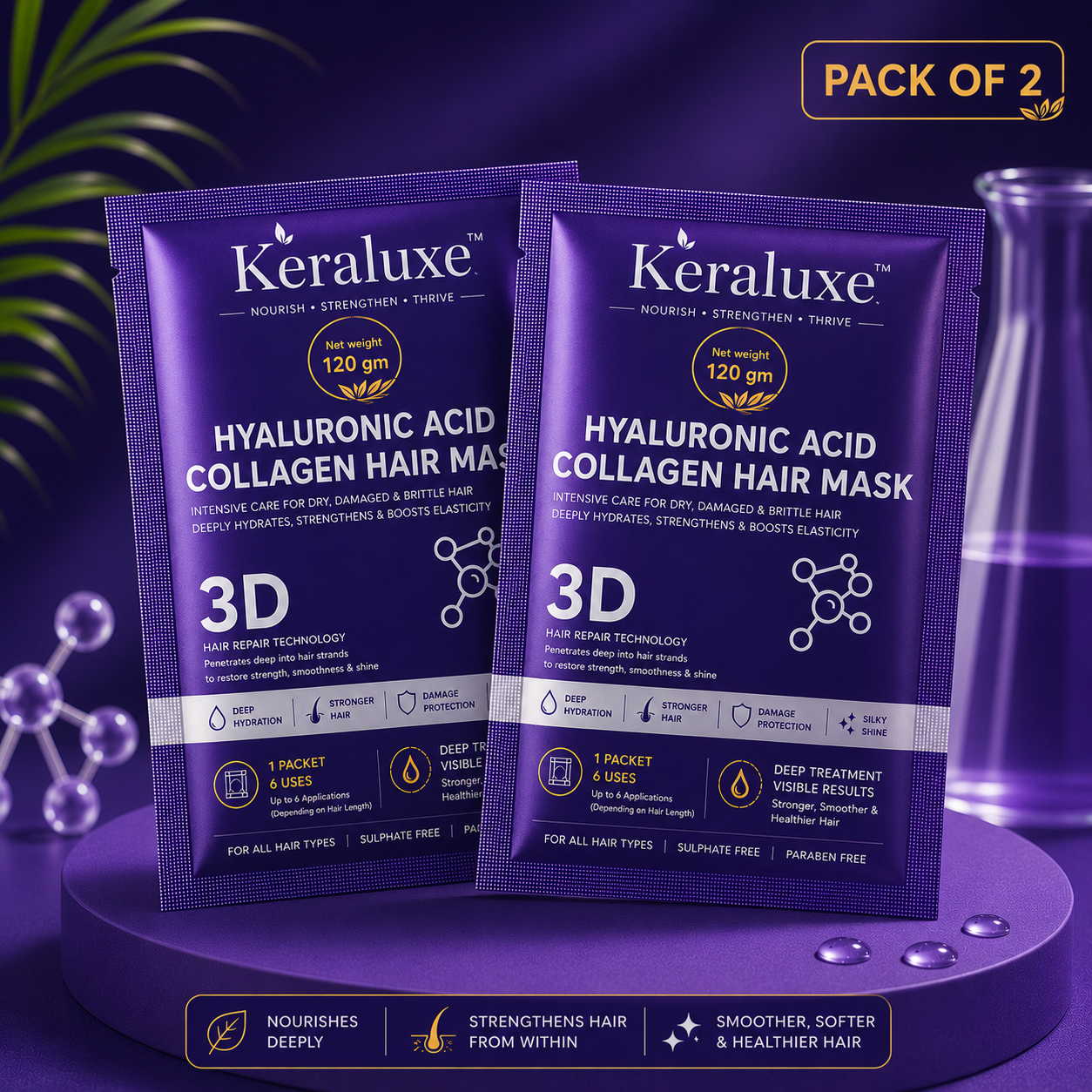 Keraluxe™ Hair Repair Mask (Pack of 1/2/3)