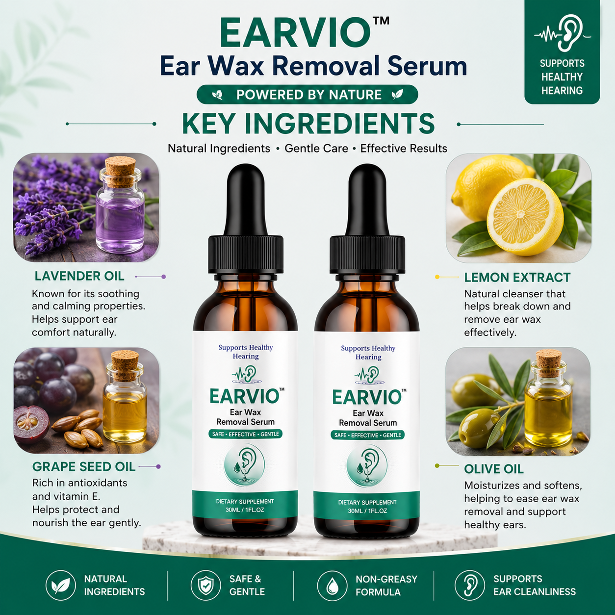 Ear Wax Removal Serum (Buy 1 Get 1 Free)