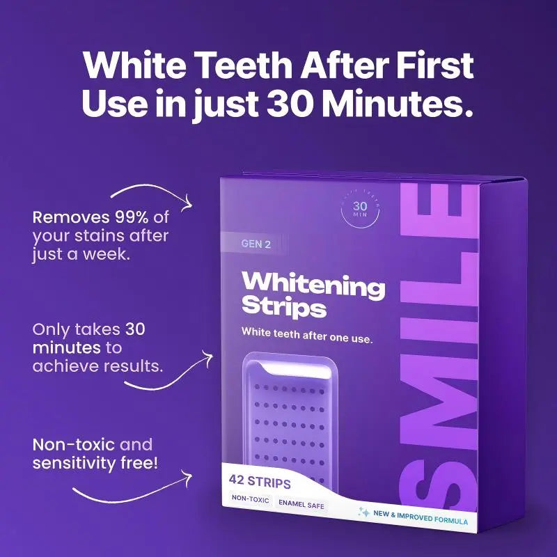 Purple™ Teeth Whitening Strips (42 strips)