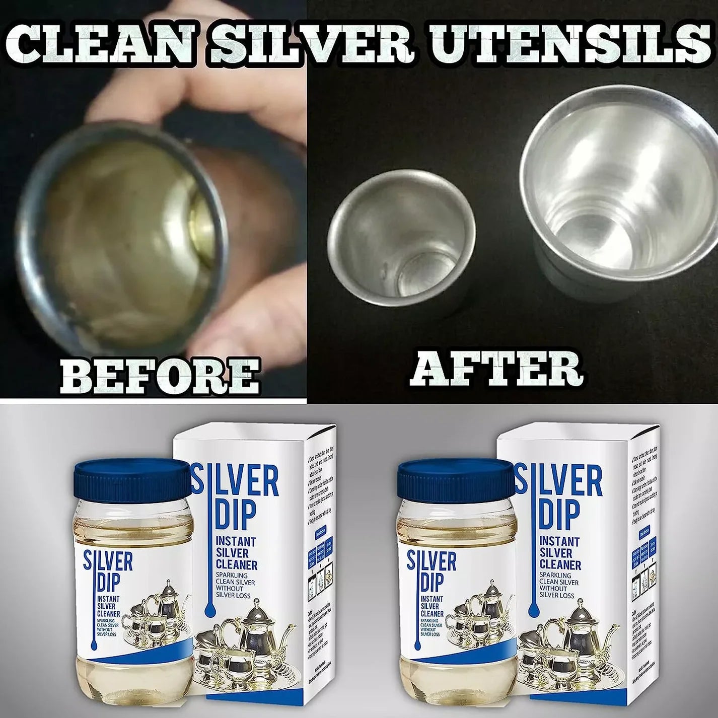 Silver Dip Instant Silver Cleaner (Pack of 2)